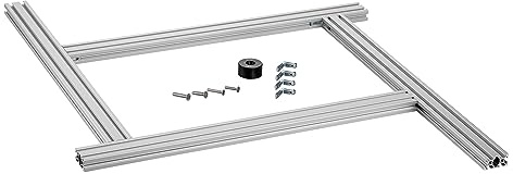 Ottertools - Frässchablone Basic-Line für rechteckige Ausschnitte mit der Oberfräse - verstellbar (1000mm x 500mm)