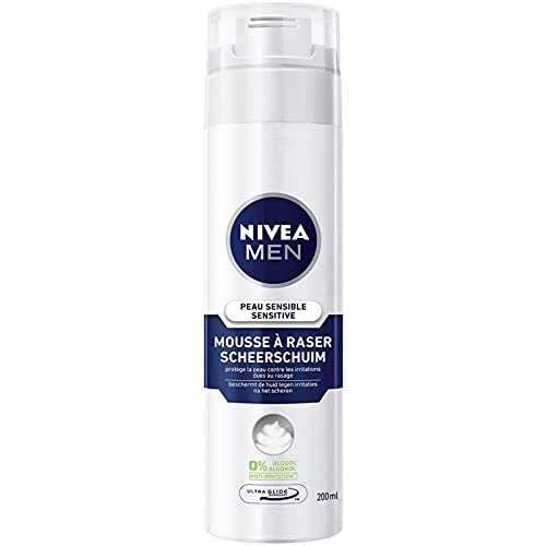 NIVIEA FOR MEN - NIVIEA For Men Mousse À Raser Peau Sensible 200Ml - Lot De 4 - Vendu Par Lot