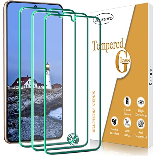 Kesuwe 3 Stück Panzer Schutz Glas für Samsung Galaxy S21 5G / S21