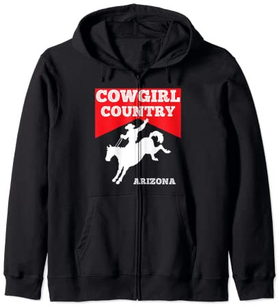 Damen Arizona Cowgirl Country Reitbekleidung Rodeo Kapuzenjacke
