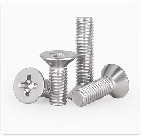 SYDARSYN Viti a Macchina a Testa Piatta in Acciaio Inossidabile Vite a Testa Svasata Viti Phillips M4x16mm (50 Pezzi)