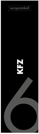 Rückenschild 'Kfz' für DIN A4 Ordner (10er Set)