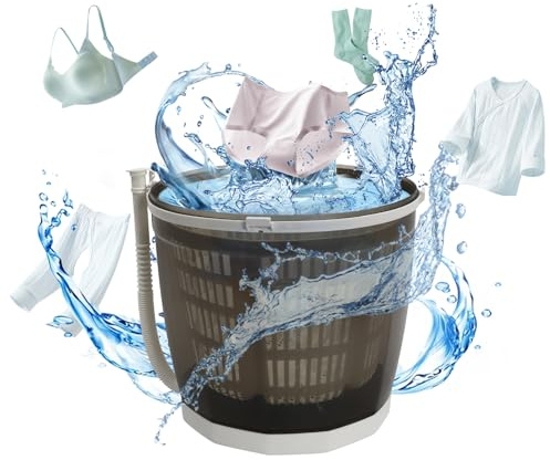 Mini Portable Washing Machine and Dryer,2 in 1 Manual Washing Machine for Clothes Spin Dryer Mini Traveling Outdoor Washing Machine Non-Electric Compact Washer Spin Dryer for RV Travel