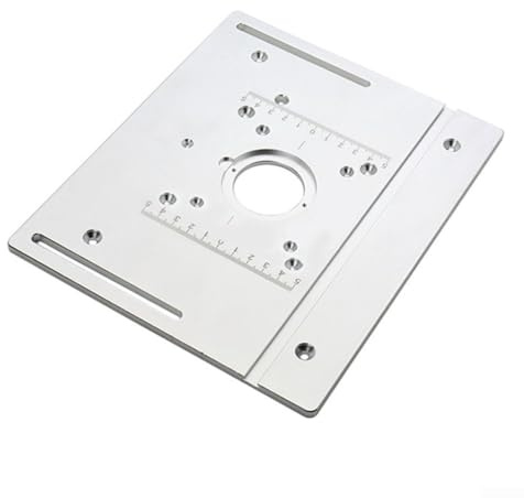 Piastra per fresatrice da tavolo, in lega di alluminio CNC, piastra invertita 240 x 200 x 5 mm