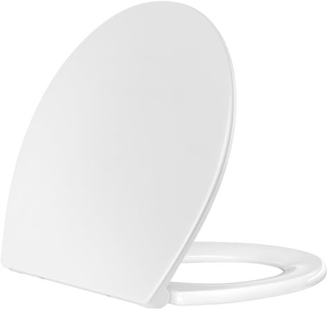 SAMODRA Abattant WC avec frein de Chute Abattant Toilette WC Forme O Cuvette WC Lunette Toilettes WC -UF Matériel (Forme O)