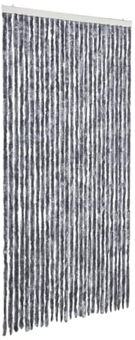 vidaXL Insektenschutz-Vorhang Silbern 118x220 cm Chenille