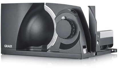 GRAEF Mytiny - Affettatrice elettrica universale per la cucina MT1006 | affettatrice per salsicce, verdure, pane | affettatrice pieghevole | grigio ghiaccio
