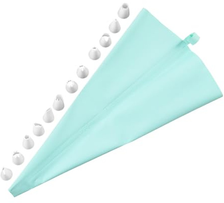 Set di sac à poche e beccucci per glassa, sac à poche sicure, set di decorazioni per torte al forno, kit per decorare torte e glassare