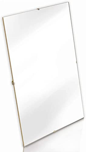TENLITE Pack of 6 | A4 Frameless Clip Frame | 21cm x 29.7cm Glass Front | Photo Frame Certificate Frame Document Poster Frame for Home Office School Wall Decor | Vertical or Horizontal Wall Hanging
