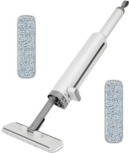 Genérico Trapeador para Piso - Trapeador De Limpieza Automática Manos Libres | Trapeador Giratorio 3 En 1, Manos Libres, Trapeador De Limpieza Absorbente Fuerte con Cepillo para Grietas Y 2 Almohad