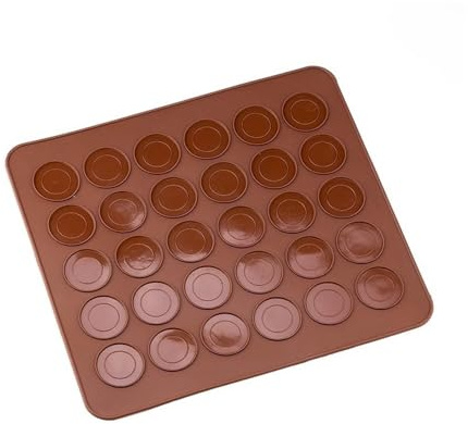 VONCYKI Silicone DIY Mold 30-Cavity Baking Mat Hot New Silicone Macaron Macaroon Pastry Oven Baking Mould Sheet Mat(1PCS)