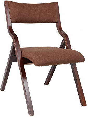 Vintage Holzstuhl mit gepolsterter Sitzfläche und Rückenlehne, stapelbar, Schreibtischstuhl für Erwachsene, strapazierfähig, Stil 4
