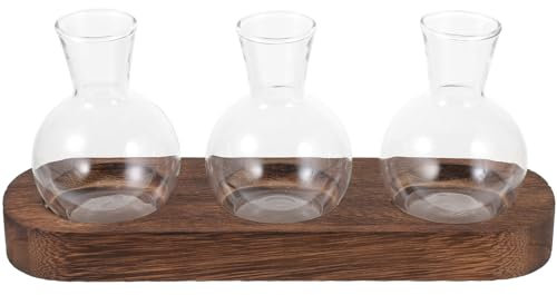 OFFSCH Vase à Fleurs Verre Terrarium Décoratif pour Plantes Vase Verre pour Maison Bureau