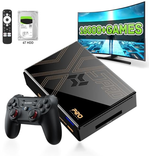Kinhank Super Console X5 PRO Retro Game Console with 16000+Games,with Game&TV System,BT 5.0,Rock Chip RK3588S,SATA 3.1,Wireless Controllers
