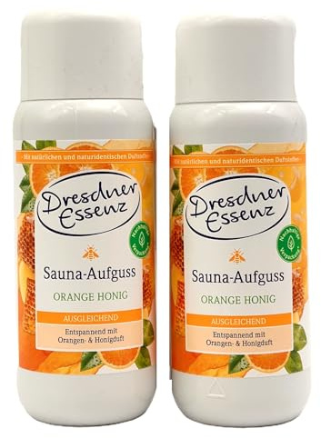 2er Pack Dresdner Essenz Sauna-Aufguss Orange Honig 2 x 250ml