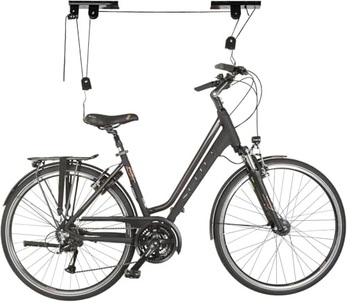 Elevador de Techo para Bicicleta, Canoa y Kayak para Levantar Pesas hasta 60 kg, Soporte con Gancho y polea