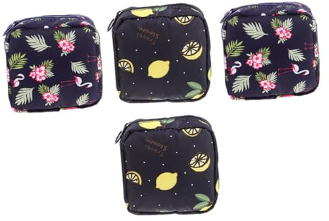 FOMIYES 4piezas Portátiles para Compresas para Lactancia y Almacenamiento Diseño y Estampados De Animales