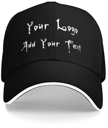 AMZLRR Baseballkappe personalisiertes Cap selbst gestalten mit Foto/Logo/Text gestalten | Verstellbare Cap für Männer & Frauen