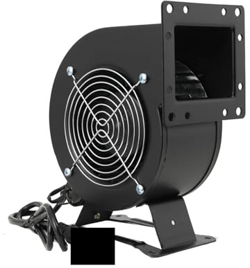 Souffleur de poussière puissant, Ventilateur centrifuge 120 W à bride ronde for poêle à bois extérieur, chaudière, chauffage, ventilation, noir,pour le nettoyage des canapés de voiture