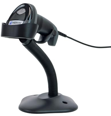 Aztec QR-koder och streckkodsläsare med bas, USB-kabel, virtual COM, automatisk skanning HD870A