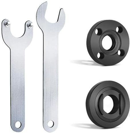 JOYOLA 4 Pièces Clés D'angle pour Meuleuse, Kit D'écrous à Bride, Clé À Molette Pour Meuleuse Accessoires Meuleuses D'Angle pour Plusieurs Modèles