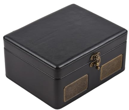 RiToEasysports Lecteur CD Rétro Lecteur CD Portable avec Haut-parleurs Intégrés 2000 MAh Diffusion de Musique sans Fil Rechargeable pour la Maison Radio Vintage Lecture de clé USB Télécommande