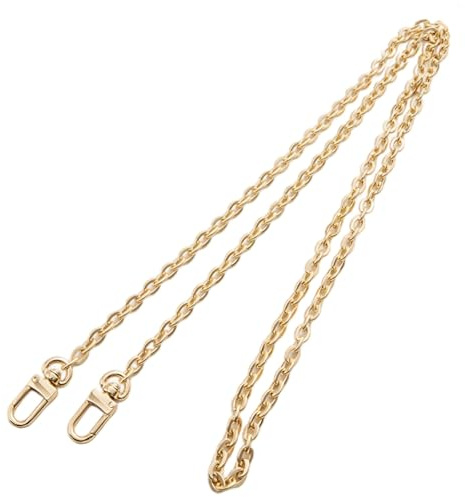 Sacolin mini guldton metallhandväska kedjearmband, 120 cm crossbody ersättningskedja, 3,3 cm 3,3 cm metallspännen, gör-det-själv-väsktillbehör för handväska