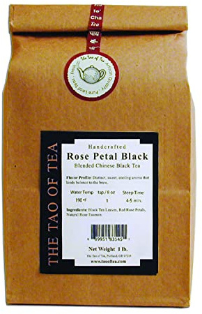 The Tao of Tea Rose Petal Black, 1-Pounds