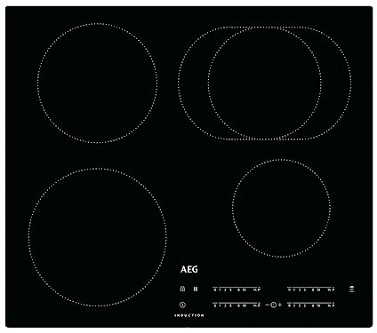 AEG IKB64411IB Integrated with Hob (Built-in, with Induction Hob, Glass and Ceramic, Black, 1400 W, Round)
