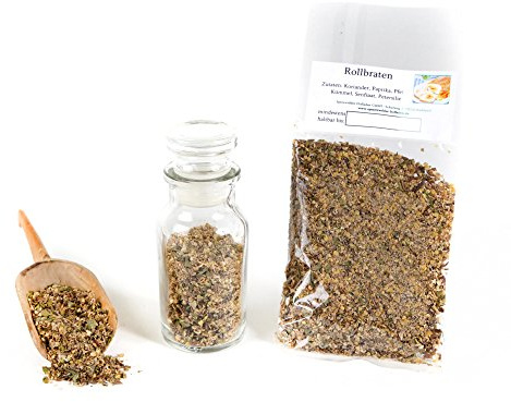 Rollbraten Gewürz, Braten Gewürzmischung ohne Geschmacksverstärker, Wildgewürz, Bratengewürz, Würzmischung Fleisch Rub, glutenfrei, 25g