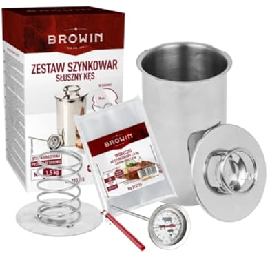 MIKONI SCHINKENKOCHER 1.5kg SET: Schinkenform +Thermometer +Einlegebeutel Schinkenform SCHINKENPRESSE