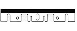 Leman - Jeu de 2 fers HSS, réaffûtables, pour rabots portatifs 168x28x3 mm HITACHI pour bois - 140.542.00 - Leman