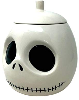 Nightmare before Christmas, Jack Skellington - Barattolo per Biscotti, 23,5 x 24,5 cm, in Ceramica, Multicolore