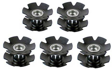 Maxmoral 5 Stück MTB Rennrad Steu Sternmutter Radlenker Steu Sternmuttern für Gabel 1-1/8 Zoll (28,6 mm)