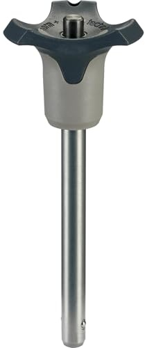 Kugelsperrbolzen, selbstsichernd, mit Kombigriff | d1=12 mm / l1=20 mm/grau | 22370.0344