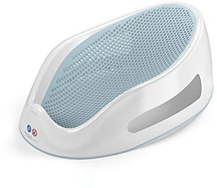 Angelcare ergonomischer Badesitz für die große Badewanne oder Dusche, Light Aqua, angenehm weiche Liegefläche