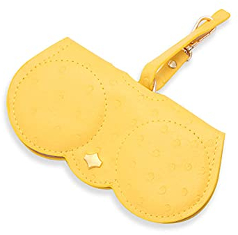 ZKYUCHUN Pencil Bag Brillenetui Gläser Fall, tragbare Anti-Druck-Sonnenbrille Aufbewahrungsbrillen Tasche, Goggles Clip, Sonnenbrille Tasche Set Anhänger-Farbe15.