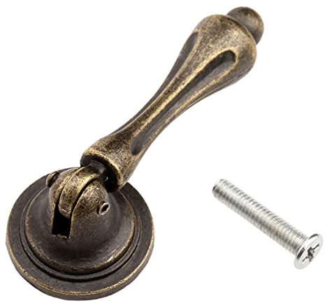 3 Sätze Eisengriff Zugknopf Antike Bronze Messing 62x24mm Türschrank Metallknöpfe Kommode Schrank Garderobe Möbel Hardware DUO ER
