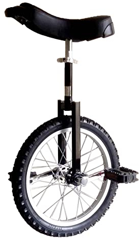 HXFENA Einrad, Einstellbare Balance Radfahren ÜBung Skidproof Scooter Circus Bike Jugend Erwachsene Balance ÜBung Einrad Akrobatik Fahrrad / 24 Inches/Black