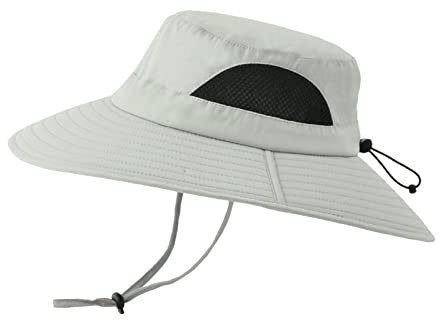 Beokeuioe 360°Sonnenhut Herren UV Schutz 12CM Breite Krempe Outdoor Fischerhut Safari Hut Sommer Buschhut Gartenhut Buschhut Hiking Bucket Hat Boonie Hat Camouflage Wanderhut Anglerhut