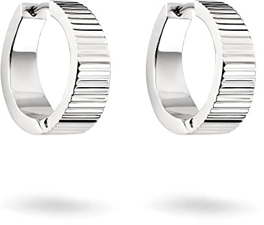 LIEBESKIND BERLIN Damen Creolen aus Edelstahl - Verschiedene moderne Designs & Größen in Silber, Gold, Roségold und Schwarz erhältlich – modern & alltagstauglich