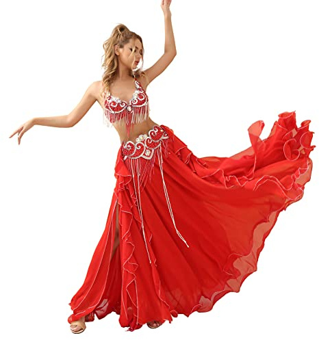 ROYAL SMEELA Costume Danza del Ventre - Abbigliamento Orientale da Carnevale per Danzatrice