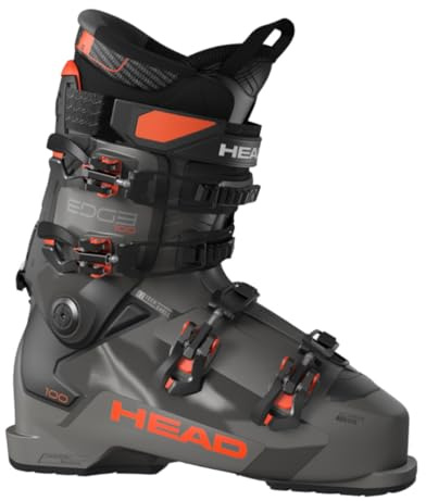 HEAD Edge 100 HV Skischuh für Herren, Anthrazit/Rot, Größe 25,5