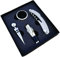 PARENCE - Coffret Vin 4 accessoires en Acier Inoxydable - Tire bouchon, baque anti goutte, bouchon et bec verseur Dégustez avec Élégance