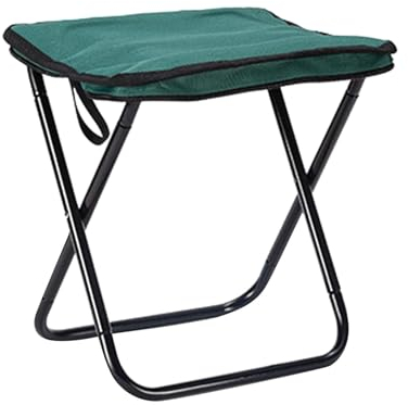 predolo Campinghocker, Sitz, Kleiner Klappstuhl, Faltbarer Campingstuhl, Fußstütze, Campinghocker, Tragbarer Klapphocker für Gartenarbeit Picknick Grillen, Grün