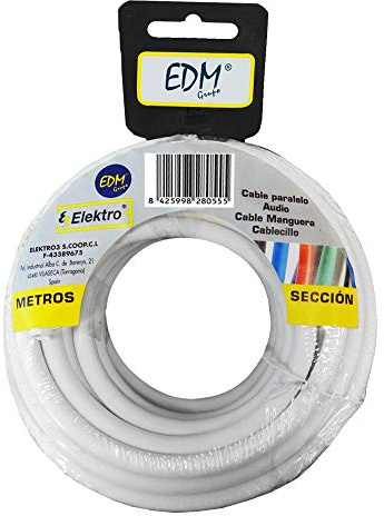 Monkey Ladder Coaxial Cable Reel, 25 M, White