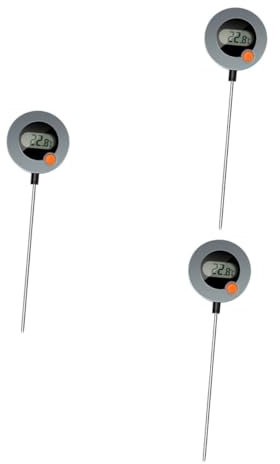 DECHOUS Termometro Per Alimenti 3 Pezzi Termometro Per Sonda Digitale Per Acqua Per Carne A Istantanea Per Cucina Per Acqua