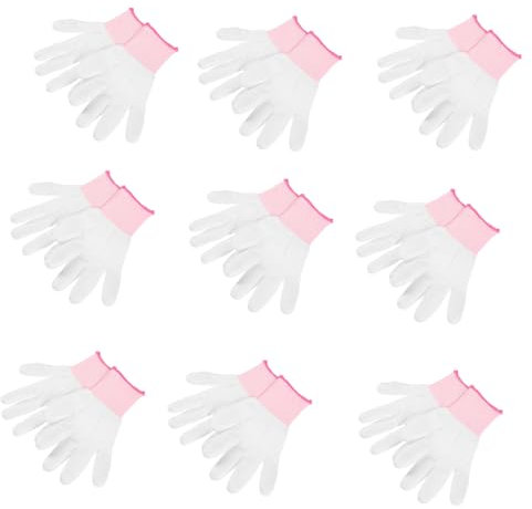 GARVALON 12paare Antistatische Pu-beschichtete Handschuhe Leichte Nylon-handschuhe Für Bau Gartenarbeit Holzverarbeitung Und Nähen Für Quilter