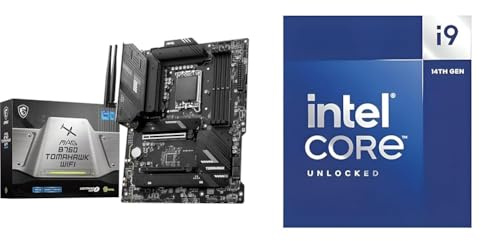MSI MAG B760 TOMAHAWK WIFI Motherboard + Intel® Core™ i9-14900K Desktop Processor 24 cores