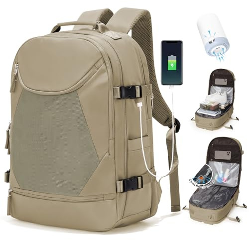 SZLX Sac à Dos Sous Vide Bagage à Main Pour Femmes, Sac à Dos Airbag Avec Système De Vide Pour Le Voyage, Ryanair Travel Ruscksack Taille Cabine Avec Pompe étanche Valise Sous Vide Pour Homme